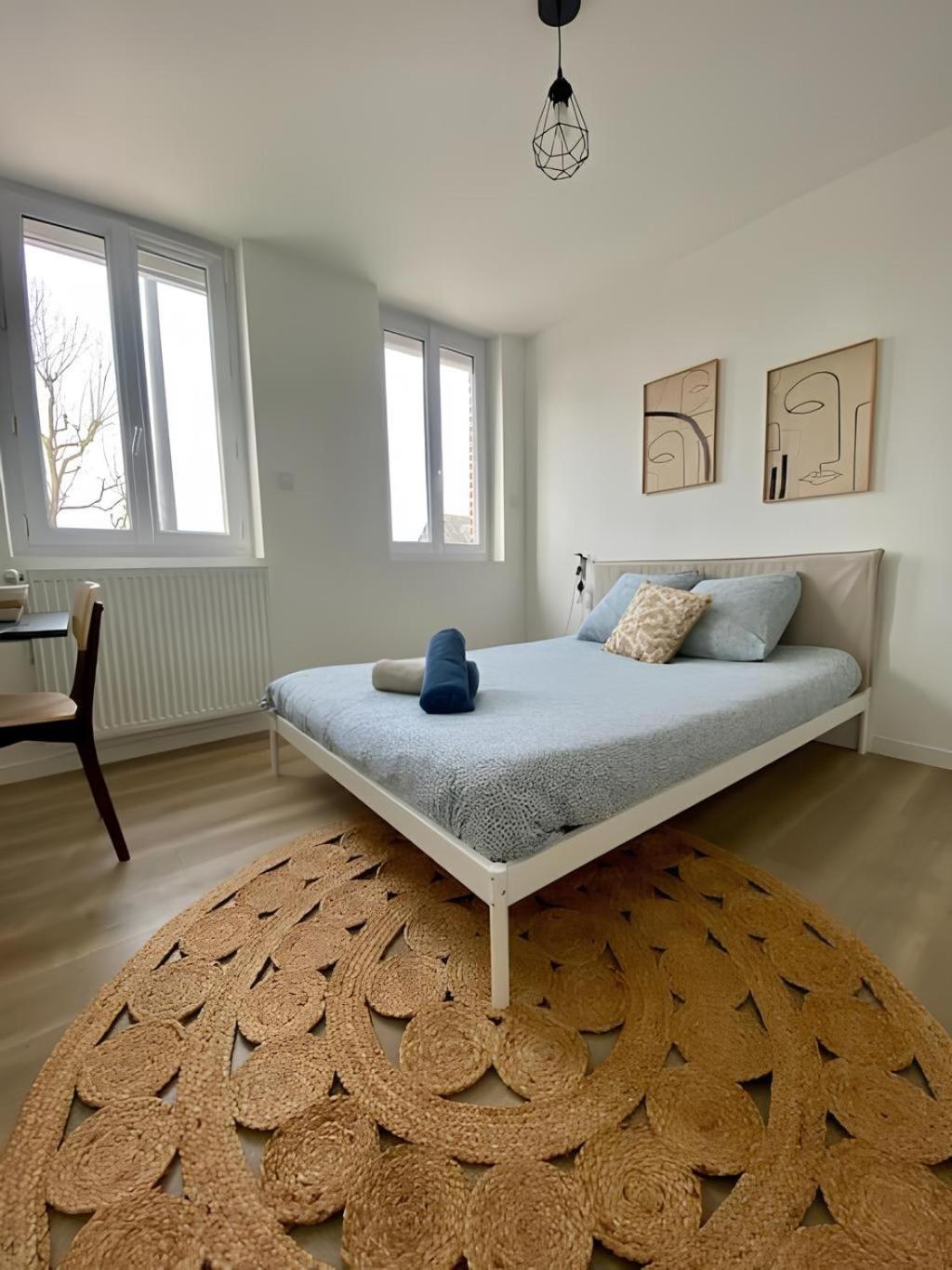 Maison Familiale Avec Exterieur Menage Et Linges Inclus Rouen Bagian luar foto